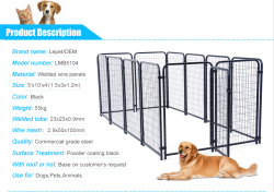 Dog kennel welded panels