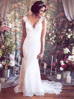 Romantic Beach Wedding Dresses UK – dressfashion.co.uk