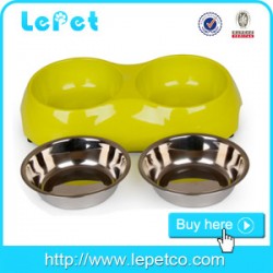 Eco-friendly Double Dog Cat Food/Water Feeder Raised Travel Bowl