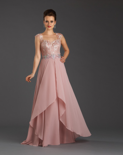 US$143.99 2015 Straps Cap Sleeves Buttons Ruched Appliques Crystals Chiffon Tulle Floor Length