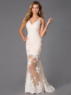 White Prom Dresses, Formal Dresses in White – dressfashion.co.uk