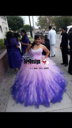 2017 New Beading Sweet 15 Ball Gown Pink and Royal Satin Tulle Prom Dress Gown Vestidos De 15 Anos