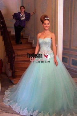 Wholesale 2017 Sweet 15 Dress New Beaded Ball Gown Quinceanera Dress Formal Prom Pageant Party Dress