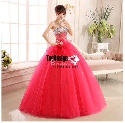Wholesale Vestidos De Fiesta New 2017 Hot Pink Sweet 15 Dress Over-Sized Crystals and Beading Qu ...