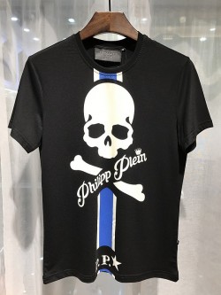 Philipp Plein SS2017 Mens T-Shirt Connect Skull Black