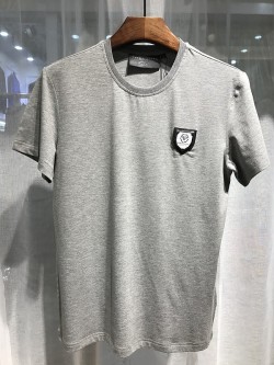 Philipp Plein SS2017 Mens T-Shirt One Logo Simple Grey