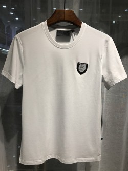 Philipp Plein SS2017 Mens T-Shirt One Logo Simple White
