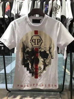 Philipp Plein SS2017 Mens T-Shirt Skull Devil White