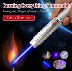 Burning Laser Pointer 10000mW Burns Match Cigarette For Sale