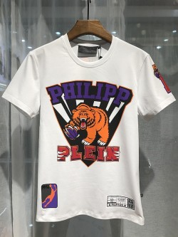 Philipp Plein SS2017 Mens T-Shirt Sporty Bear White
