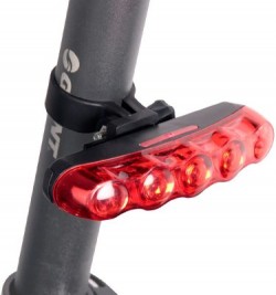Bicycle Taillight with LED Warning Reflector