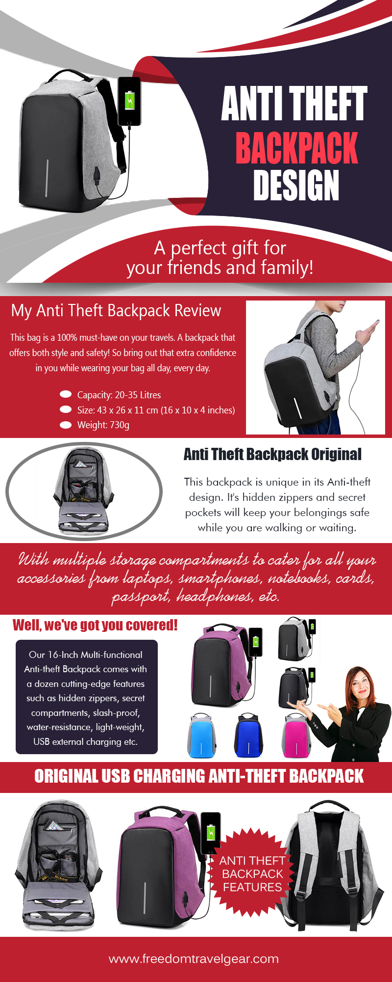 Anti Theft Backpack Original