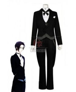 Buy Black Butler Claude Black Suit Anime Cosplay Outfits – RoleCosplay.com