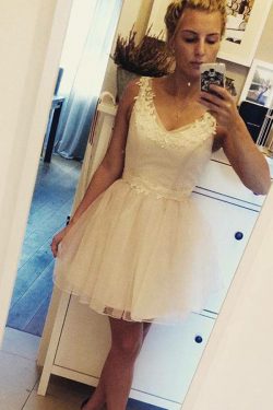 White Short/Mini Homecoming Dress | Little White Dress