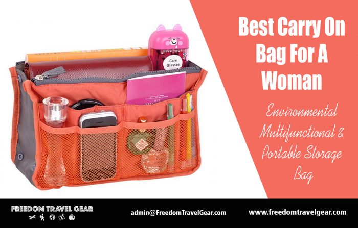 Best Carry On Bag For A Woman | https://www.freedomtravelgear.com/