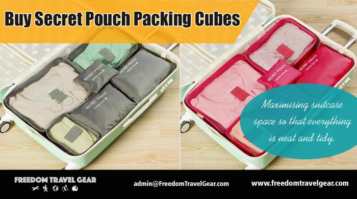 Buy secret pouch packing cubes | https://www.freedomtravelgear.com/
