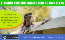 Rent to own finished cabins near me