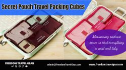 Secret Pouch Travel Packing Cubes | https://www.freedomtravelgear.com/