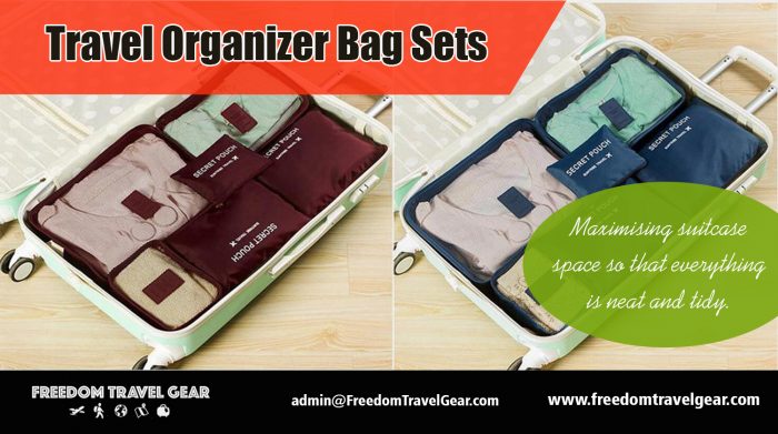Travel Organizer Bag Sets | https://www.freedomtravelgear.com/