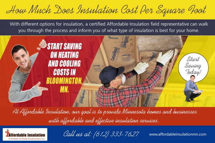 How Much Does Insulation Cost Per Square Foot | affordableinsulationmn.com