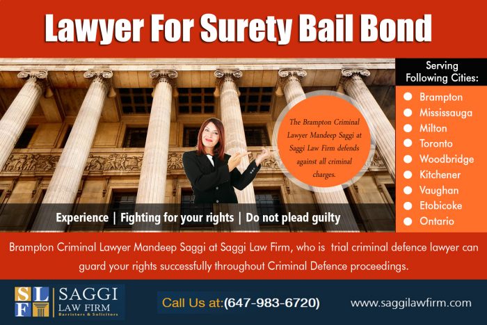 Lawyer For Surety Bail Bond