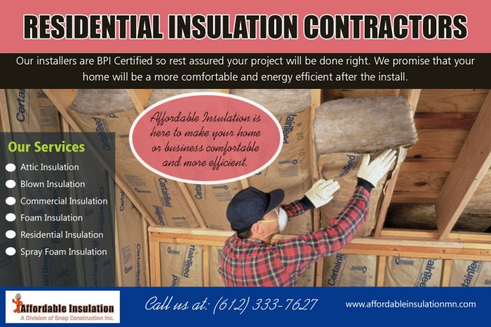 Residential Insulation Contractors | affordableinsulationmn.com