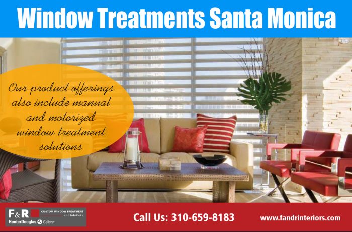 Window Treatments Santa Monica| http://fandrinteriors.com/