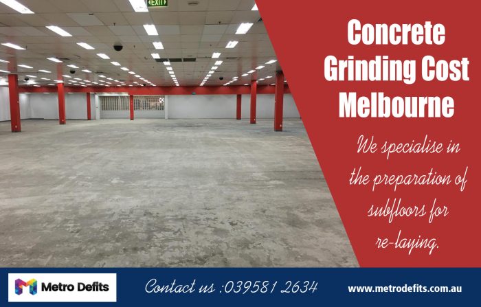 Affordable Concrete grinding cost Melbourne
