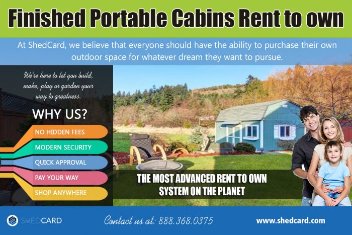 Finished portable cabins rent to own texas | shedcard.com