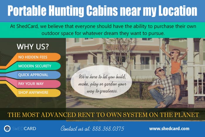 Portable Hunting Cabins near my location | shedcard.com