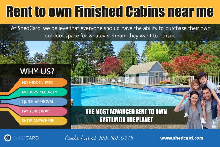 Rent to own finished cabins near me | shedcard.com