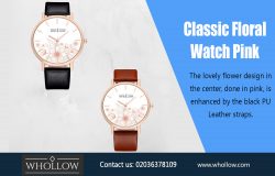 Classic Floral Watch Pink|https://whollow.com