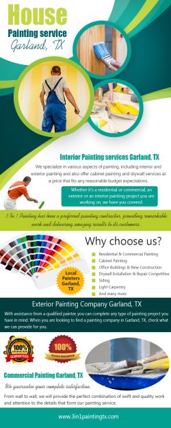 House Painting service Garland, TX|http://3in1paintingtx.com/