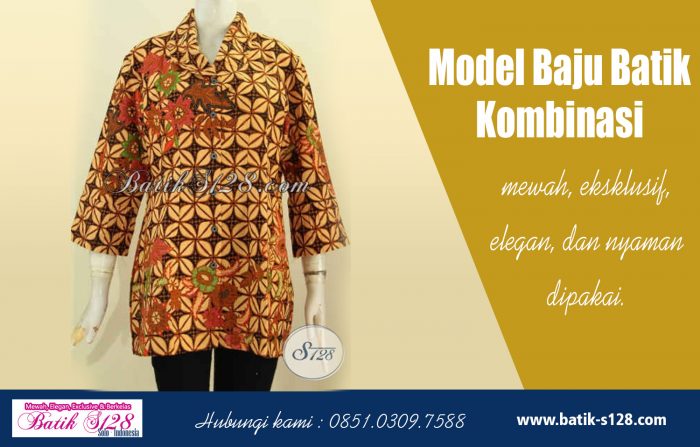 Model Baju Batik Kombinasi