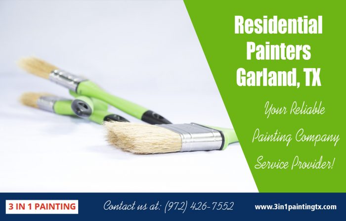Residential painters Garland, TX|http://3in1paintingtx.com/