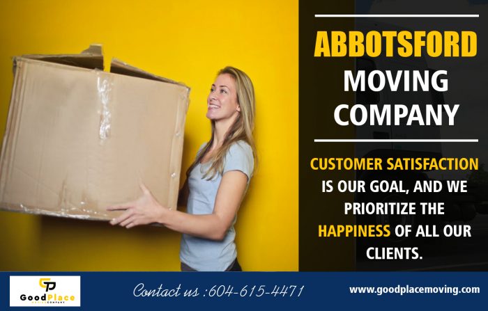 Moving companies in Abbotsford with all aspects of removals at https://goodplacemoving.com/