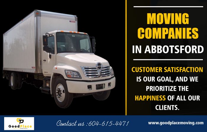 Abbotsford movers that can assist you for your next move at https://goodplacemoving.com/