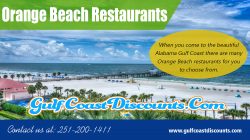 Orange Beach Restaurants | Call 251 200 1411 | gulfcoastdiscounts.com