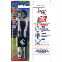 AFL Toothbrush Carlton Blues Twin Pack –