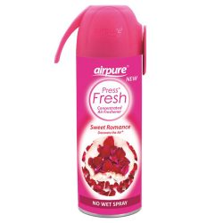 Airpure Press Fresh Concentrated Air Freshener Sweet Romance 180ml