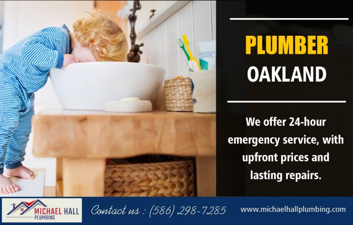 Plumber Oakland | Call – 586-298-7285 | michaelhallplumbing.com