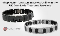 Shop Men’s Tungsten Bracelets Online in the UK from Little Treasures Jewellers