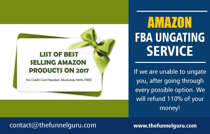 Amazon FBA Ungating Service