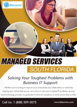 Managed Services South Florida | Call: 1-888-509-0075 | bleuwire.com