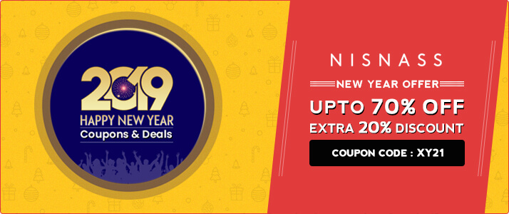 Nisnass Exclusive Coupon Code: Upto 70% Off + Extra 20% Discount on Orders