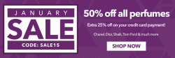 7/24 Perfumes Coupons: January Sale 50% OFF