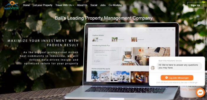 Property management services in Bali