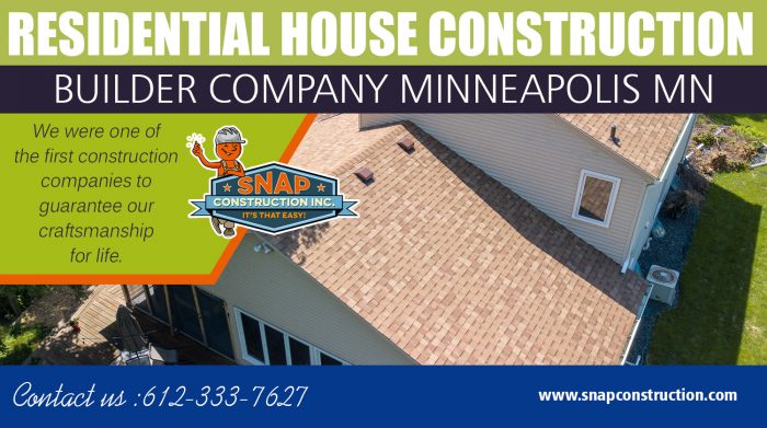 Residential House Construction Builder Company Minneapolis MN