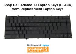 Shop Dell Adamo 13 Laptop Keys (BLACK) from Replacement Laptop Keys