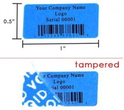 Tamper Evident Security Labels